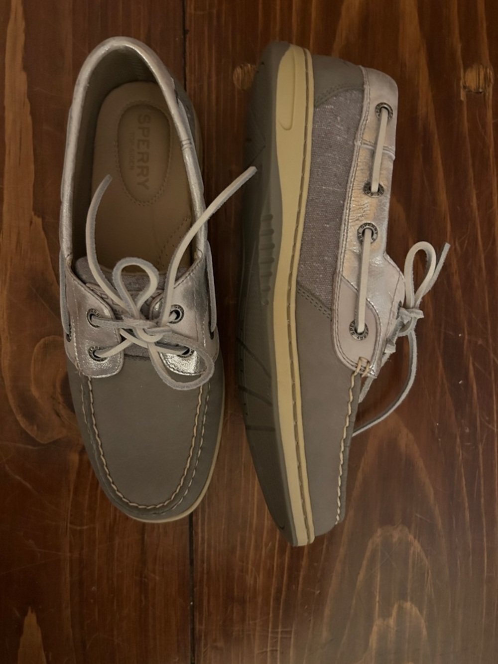 Sperry woman's and Tan Two-Tone Boat Shoes